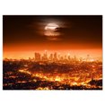 thumbnail image 2 of Dramatic Full Moon over Los Angeles - Cityscape Canvas Print, 2 of 3