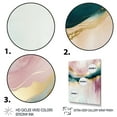thumbnail image 3 of Designart Abstract Geode Pink And Green Marble IV Canvas Wall Art, 3 of 5
