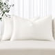 thumbnail image 1 of Fundas de Almohada MIULEE Decorativas de Lino 30x50 cm Blanco Crema x2, 1 of 6