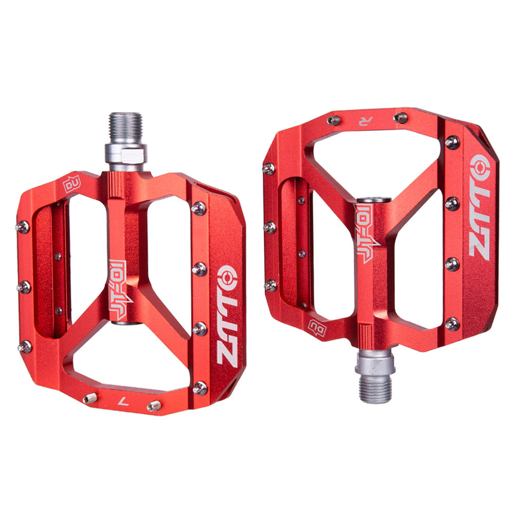 red bicycle pedals