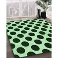 thumbnail image 3 of Ahgly Company Machine Washable Indoor Rectangle Transitional Dark Forest Green Area Rugs, 7' x 9', 3 of 7