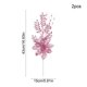 thumbnail image 3 of Oioii 2PCS Christmas Poinsettia Flower Decorations - Artificial Ornaments for Xmas Tree, Wreath, Wedding Party Decor, 3 of 6