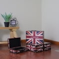 thumbnail image 4 of Northlight Set of 3 Rustic British Flag Decorative Wooden Storage Boxes 16", 4 of 4