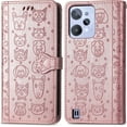thumbnail image 5 of for Blackview A55 Wallet Case, Cat Dog Cartoon Cute Style with ID Card Holder PU Leather Flip Phone Cover Case for Blackview A55 MG Rose Gold, 5 of 14