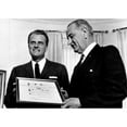 thumbnail image 2 of President Lyndon Johnson Presents The Annual 'Big Brother Of The Year' Award To Evangelist Billy Graham. May 10 History, 2 of 2