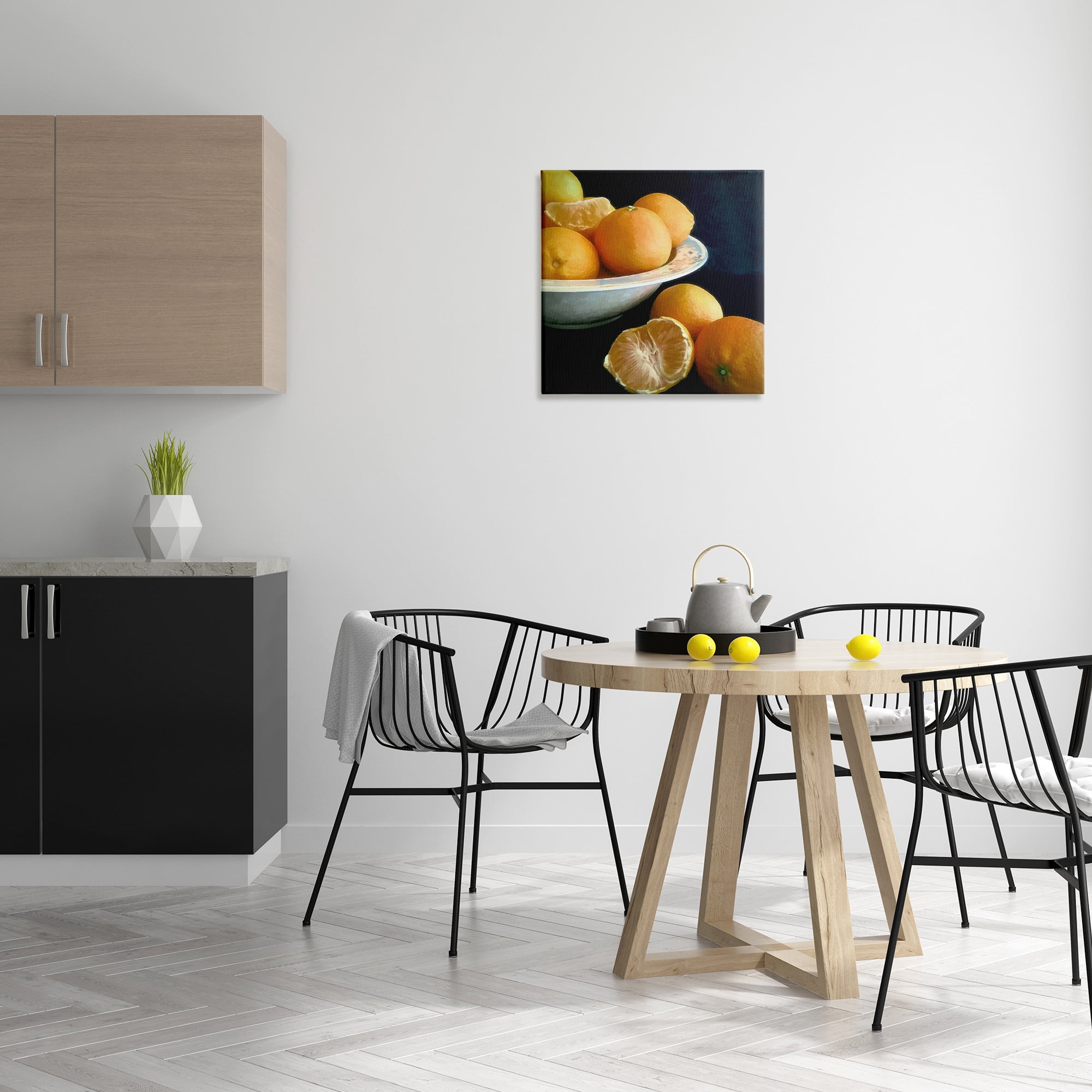 Stupell Industries Peeled Oranges Still Life Food & Beverage Painting Gallery Wrapped Canvas Art Print Wall Art, 24 x 24