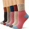 thumbnail image 2 of BAOLE 5-Pack Women's Winter Warm Knit Socks - Geometric Pattern Angora Rabbit Blend All Season Comfort Hand Wash Only, 2 of 6