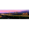 thumbnail image 2 of Ratsenskiy, Vadim 24x11 Black Ornate Wood Framed with Double Matting Museum Art Print Titled - Florence at night, 2 of 4