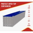 thumbnail image 5 of 2 Pack 8'x 40' Heavy Duty Vinyl Shipping Container Tarps w/ Tie-Down Cable 19 oz Utility Blue Waterproof Shipping Container Cover, 5 of 9