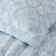 thumbnail image 3 of Chezmoi Collection Ivy Floral Medallion Comforter Set Queen Size, 3-Piece Blue/White Floral Printed Lightweight Bedding Comforter Set for All Seasons, 3 of 9
