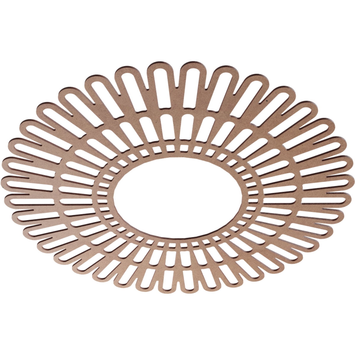 40"OD x 14 7/8"ID x 3/8"T Cornelius Wood Fretwork Pierced Ceiling Medallion, Wood (Paint Grade)