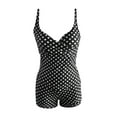 Black Slimming Swimsuits for Women, Sleeveless Swimsuit Plus Size