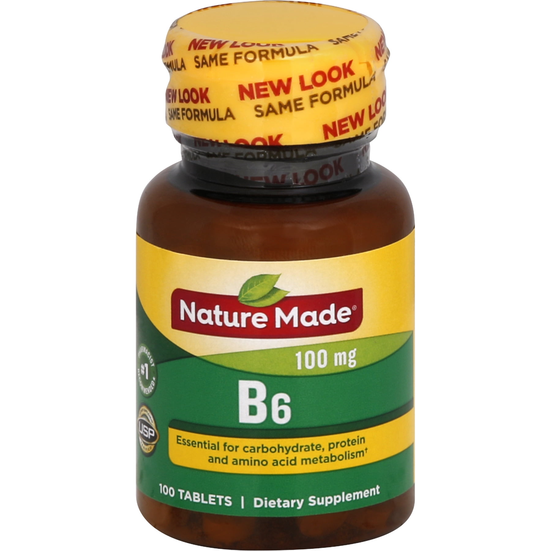 NATURE MADE Vitamin B6, 100 mg, Tablets, 100.0 CT