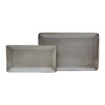 thumbnail image 1 of 222 Fifth 3715GY580A7P08 Reactive Rectangular Trays, Glaze Grey - Set of 2, 1 of 1