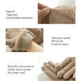 thumbnail image 3 of 1 par de guantes de mujer con pantalla táctil y dedos completos, guantes gruesos de imitación de Cachemira a prueba de viento para exteriores, 3 of 5