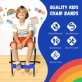 thumbnail image 3 of Paquete de 32 Bandas para Sillas para Niños con Pies Inquietos, Herramientas para el TDAH para Niños, Bandas para Sillas para Mejorar el Enfoque, Azul, 3 of 5