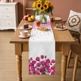 thumbnail image 2 of Valentine's Day Table Runner 72 Inches, Pink Roses Love Hearts Romantic Bed Runner Dresser Scarves Tabletop for Indoor Outdoor Parties/Ceremony/Banquet, 13" x 72", 2 of 8
