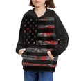 thumbnail image 3 of DISNIMO Kids American Flag Hoodie Boys Pullover Hoodies Size 8-10 Boys Hoodie Soft Sweatshirt Girls Independence Day Hoodie Sweatshirts Boys Streetwear Hoodie Kids Sports Hoodies Children, 3 of 7