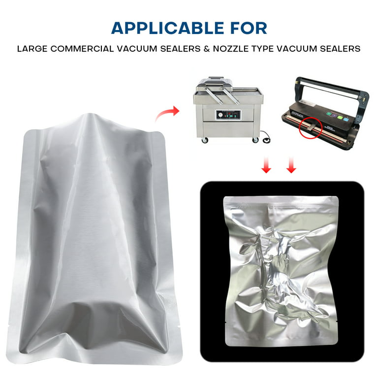 Mylar Bags For Food Storage, 8.7 Mil Thick Mylar Bags, Resealable Mylar Bag  Gusset Bottom & Ziplock Food Grade Bags For Storage - Temu