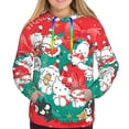 thumbnail image 2 of Lsque Sanrio Pattern Casual Women's Hoodie,Hooded Sweatshirt with Kangaroo Pocket,Pullover Hoodie with Eye-catching Drawstrings-Medium, 2 of 8