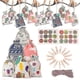 thumbnail image 1 of 24 Pcs Metallic Christmas Drawstring Bags Burlap, 1 of 5