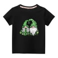 thumbnail image 1 of Penkiiy Haut à Manches Courtes Imprimé Col Rond Mignon pour Enfants Garçons Filles 3-4 Ans Noir, 1 of 6