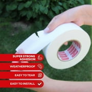 XFasten Super Strong Duct Tape, White, 3 x 30 Yards, Waterproof Duct Tape for Outdoor, Indoor, School and Industrial Use