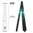 thumbnail image 5 of Goofa Green Lightning Flash Pattern Men's Necktie Classic Silk Tie Woven Jacquard Neck Ties Necktie for Business and Wedding Formal Neckties, 5 of 8