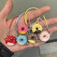 thumbnail image 2 of Cartoon Dollhouse Key Chain Simulation Cute Donut Doll House Mini Model Accessories Miniature Decoration Keychain Charms Pendant, 2 of 4