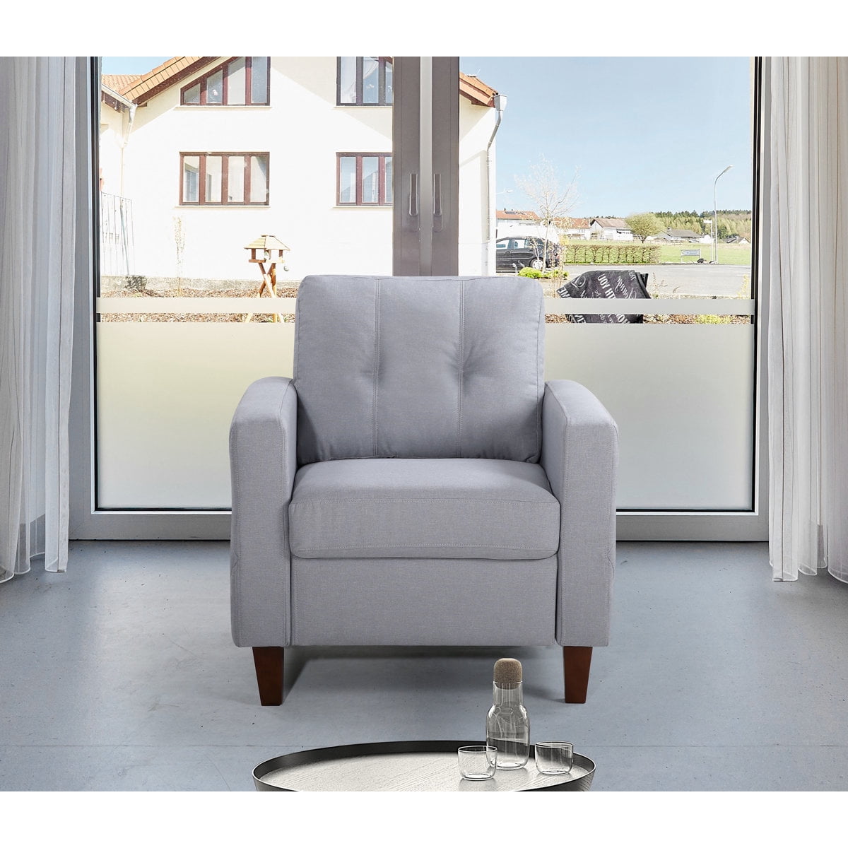 US Pride Furniture Tufted Accent Armchair