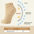 thumbnail image 2 of Smilooen 7 Pairs Fuzzy Socks for Women Winter Warm Womens Cozy Non Slip Socks with Grippers, 2 of 6