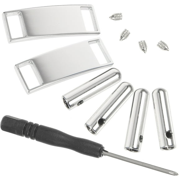 Lhio  Shoe Lace Ends Tips Shoelaces with Screwdriver Protectors Dress Clips Girl Para