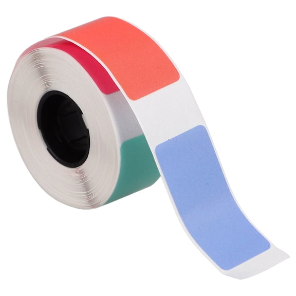 OUNONA Thermal Label Stickers for Everyday Use, Assorted Color Sheets, Smooth Paper for Organizing, Office, and Home Labeling
