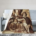 thumbnail image 3 of Soft Flannel Fleece Blanket Jamie Fraser Plush Throw Cozy Blankets for Couch Sofa 40"x30", 3 of 7