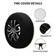 thumbnail image 2 of Pofeuu Christmas Snowman Gift Print Spare Tire Wheel Cover for Car Truck SUV Camper Universal Fit Spare Tire Cover RV Spare Tire Covers-16 inch, 2 of 6