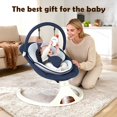 thumbnail image 4 of Columpio Eléctrico para Bebé Viriwebaby 5 Velocidades Bluetooth Azul Oscuro, 4 of 8
