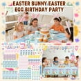 thumbnail image 2 of 140Pcs Easter Paper Plates & Napkins Sets, Easters Dinnerware/Tableware Sets Including Cups Straws Plastic Cutlery Banner Disposable Tablecloth for Easter Party Supplies Decor,Serves 10 Guests, 2 of 6