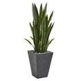 thumbnail image 1 of Nearly Natural 9191 45 in. Sansevieria Artificial Plant in Sate Planter, 1 of 1