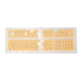 thumbnail image 2 of PBT Pudding Keycaps, Replacement Keycaps Zero Gloss Matte OEM Height High Fastness Doubleshot Injection Translucent  for Office Purple,Yellow, 2 of 7