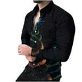 thumbnail image 2 of Awdenio Men's Clothing Funky Beach Printed Christmas Shirt Casual Button Down Long Sleeve Floral Shirts Tops, 2 of 8