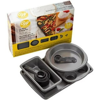 Wilton Diamond-Infused Non-Stick Navy Blue Toaster Oven Baking Set, 4-Piece  & Reviews