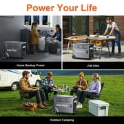 Solarplay 3600W (Peak 6600W) Portable Power Station 3840Wh LiFePO4 Battery UPS Solar Generator with 15 Outputs for Outdoor Home Backup Emergency