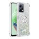 thumbnail image 2 of Funda para Xiaomi Redmi Note 12 5G con Brillo Líquido Flotante, Purpurina, Parachoques y Anillo Giratorio Soporte, 2 of 5