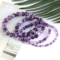 thumbnail image 3 of Pulsera de piedra Natural para hombres y mujeres, Cuarzo Rosa, amatistas, aguamarinas, amazonitas, cuentas, regalo de joyería, protección magnética de la salud, 3 of 4