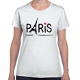thumbnail image 3 of Cute Paris With Love Ladies T-Shirt, 3 of 3