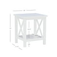 thumbnail image 5 of Linon Edmiston Indoor End Table with Shelf, 22" Tall, Antique White, 5 of 16