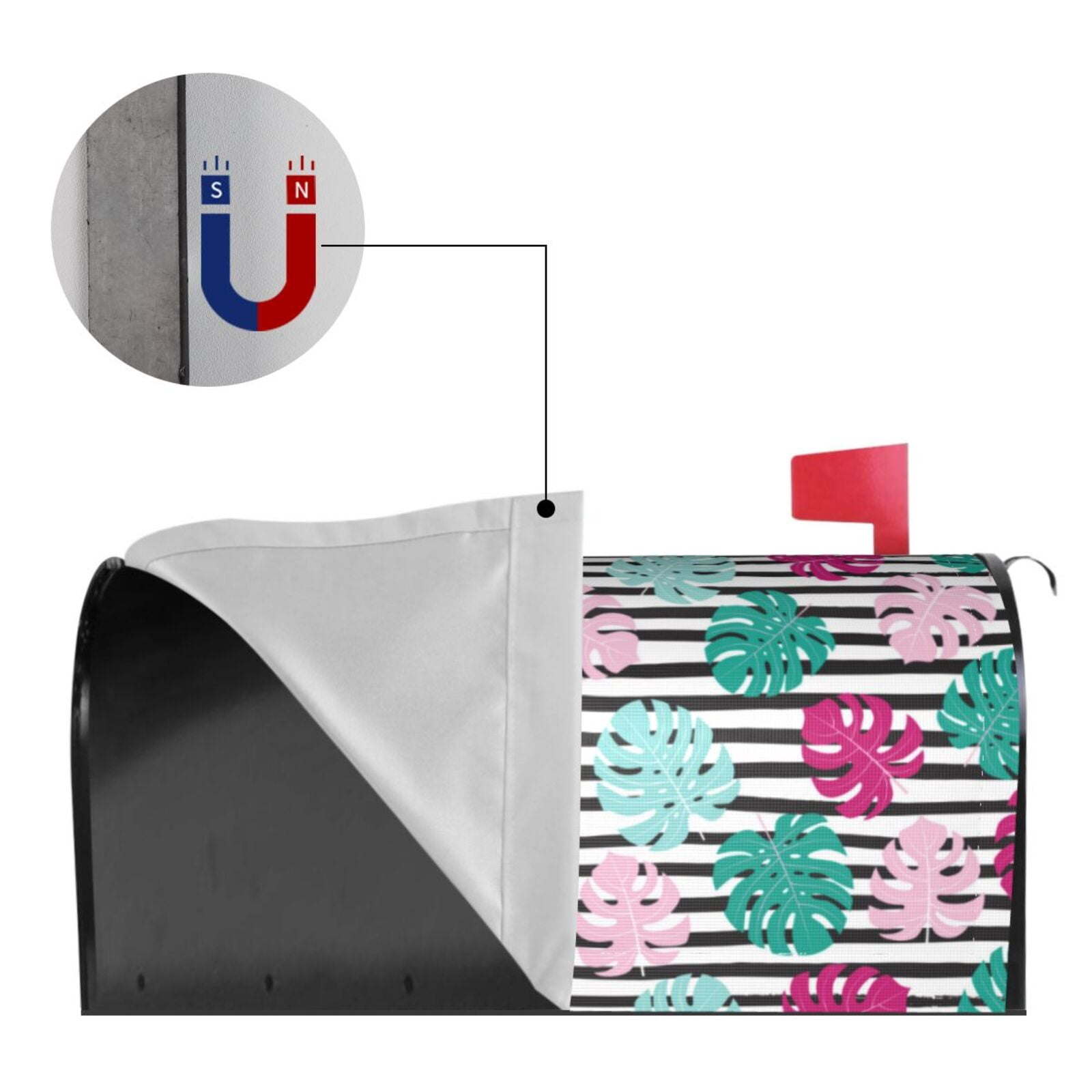 Kdxio Magnetic Mailbox Cover 21x18 in Mailbox Cover Outdoor Decoration Holiday Mailbox Covers for Home Garden Yard-21x18 in