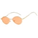 thumbnail image 3 of Gafas de sol Zulema Vintage para mujer Lente naranja Mao dorado Ovaladas, 3 of 5