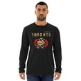 thumbnail image 4 of Men's New Era  Black Toronto Raptors 2024/25 City Edition Long Sleeve T-Shirt, 4 of 5