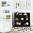 thumbnail image 4 of UTEX Toy Storage Organizer with Bookcase, Kid’s Bin Storage Unit with 8 Compartments &3 Baskets Bins, Toys Box Organizer, Kid’s Multi Shelf Cubby for Books,Toys (Espresso), 4 of 7